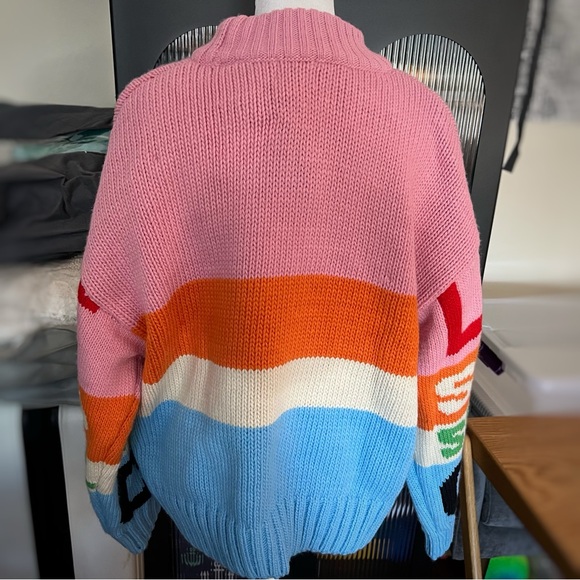 NWT H&M M Colorful Christmas Sweater - Picture 2 of 6